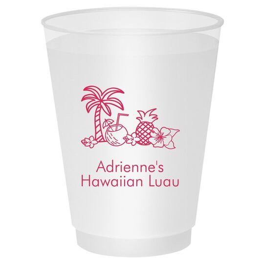 Tropical Hawaiian Luau Shatterproof Cups